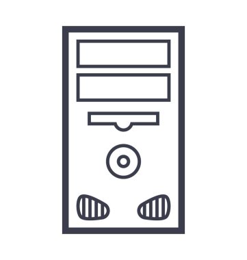 Masaüstü Pc vektör simgesi