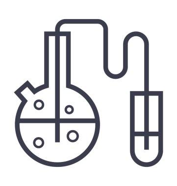 Laboratuvar Deney vektör simgesi