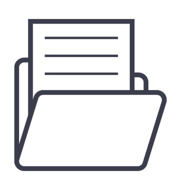 dizin satırı vektör simgesi