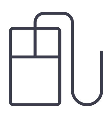 bilgisayar fare vektör simgesi