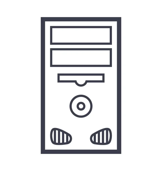 Desktop Vector Icon — Stockvector