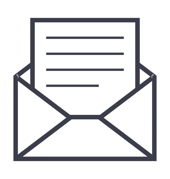 Inbox Line Vector Icon — Vector de stoc