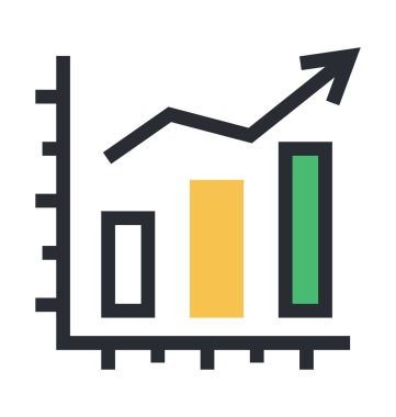 bar çizelgesi vektör simgesi