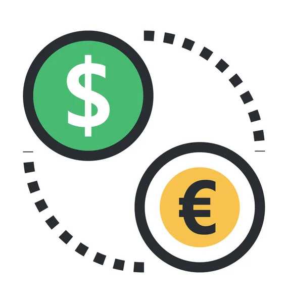 Currency Exchange Vector Icon — Stock Vector