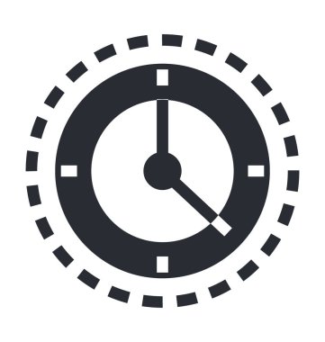 saat çizgisi vektör simgesi