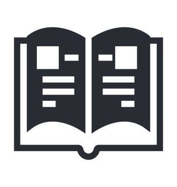 Kitap vektör simgesini aç