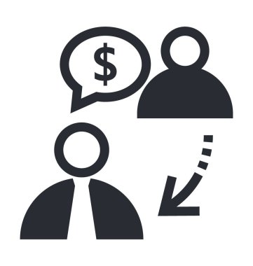 İş toplantısı vektör simgesi