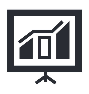 Online grafikler vektör simgesi