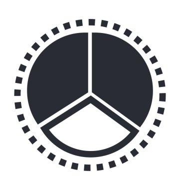 pasta grafiği vektör simgesi