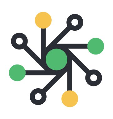 Kar tanesi düz vektör simgesi