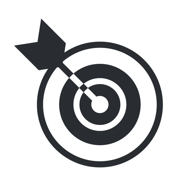 Target Flat Vector Icon — Stock Vector