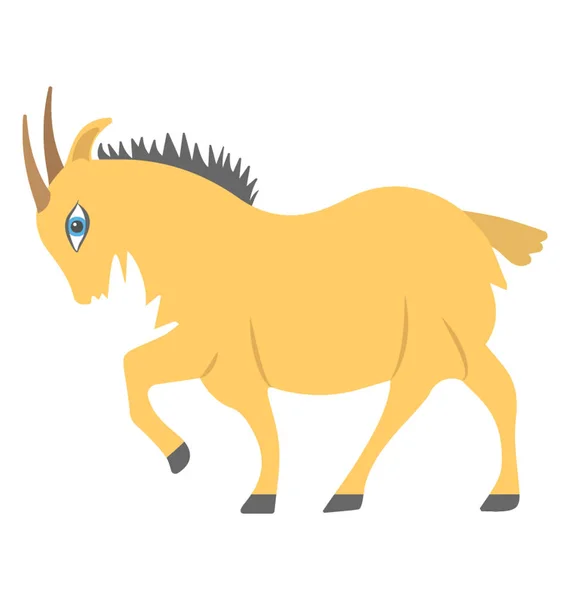Flat Vector Icon Design Angry Bull Representing Zodiac Sign Taurus — Stock Vector