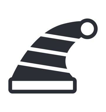 Noel Baba şapka vektör simgesi