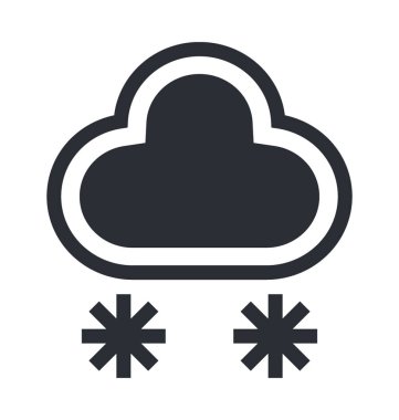 Kar düşen vektör simgesi