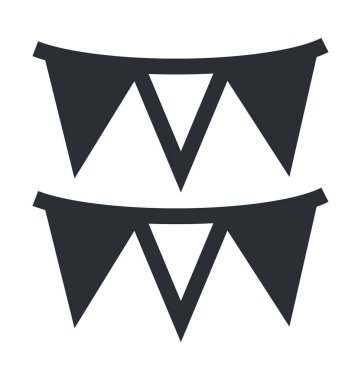 Kirazkuşları satırı vektör simgesi