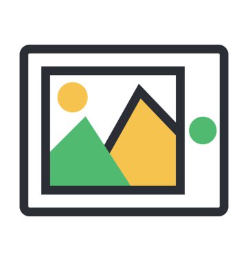 kamera düz vektör simgesi