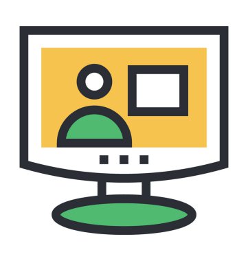 video arama vektör simgesi