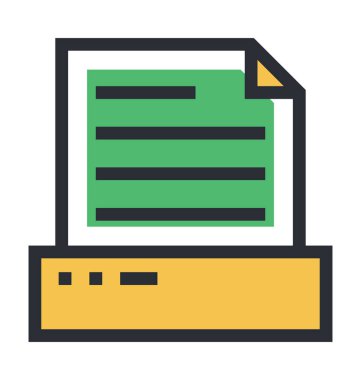 Türü yazar vektör simgesi