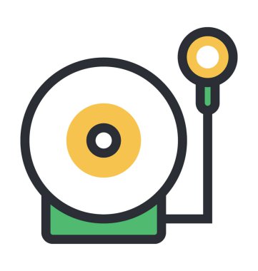 Walkman düz vektör simgesi