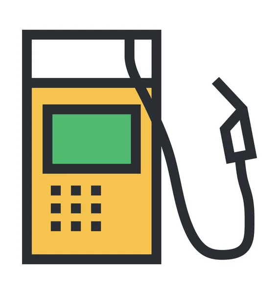 Ícone Vector Estação Combustível — Vetor de Stock