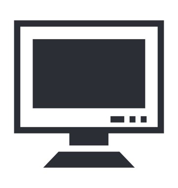 Monitör satırı vektör simgesi