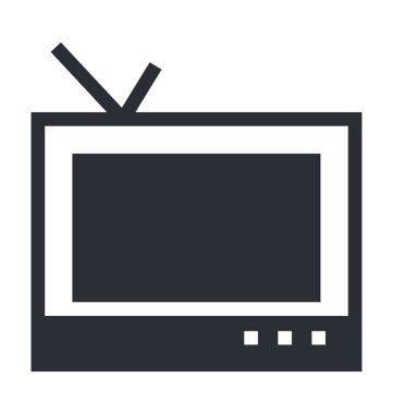 TV satırı vektör simgesi