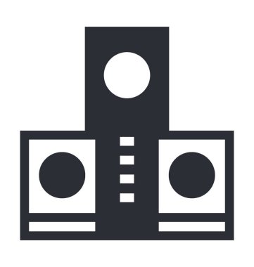Müzik sistemi vektör simgesi