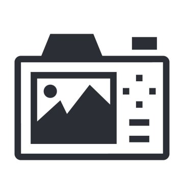 kamera hattı vektör simgesi