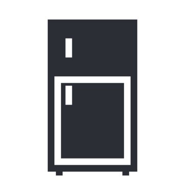 Buzdolabı düz vektör simgesi