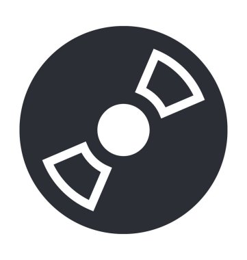 CD çizgi vektör simgesi