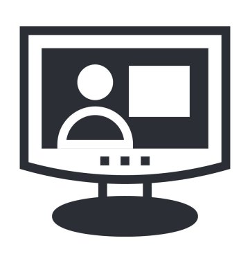 video arama vektör simgesi