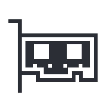 Ses kartı vektör simgesi