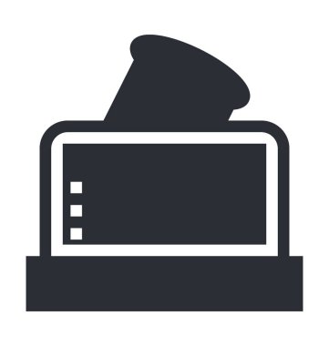 tost makinesi çizgisi vektör simgesi