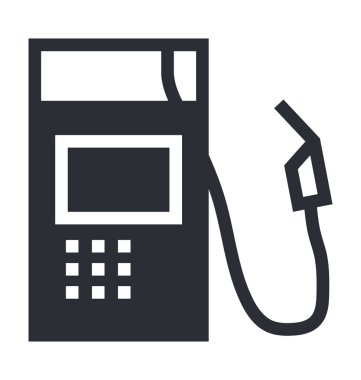 Yakıt istasyonu vektör simgesi