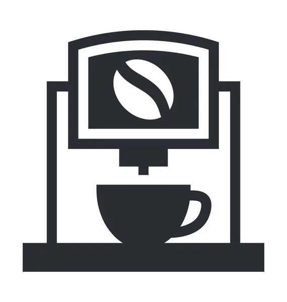 Kahve Makinesi Vektör Simgesi — Stok Vektör