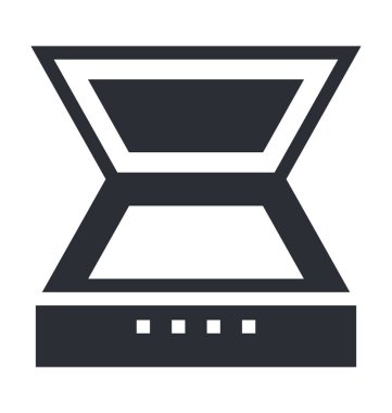 ağırlık ölçekli vektör simgesi