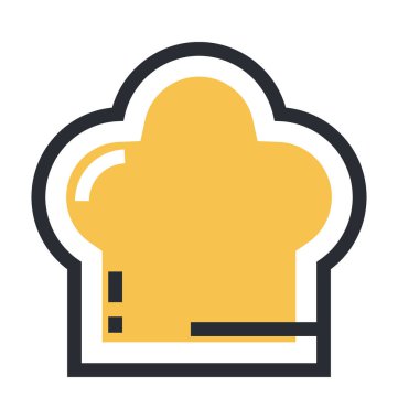 şef şapka vektör simgesi