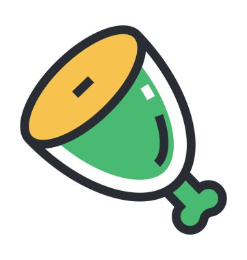 Tavuk budu vektör simgesi