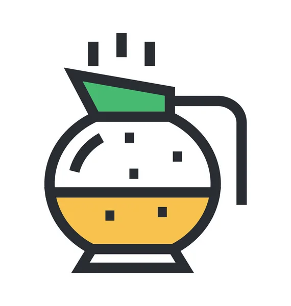 Tea Kettle Vector Icon — Stock Vector