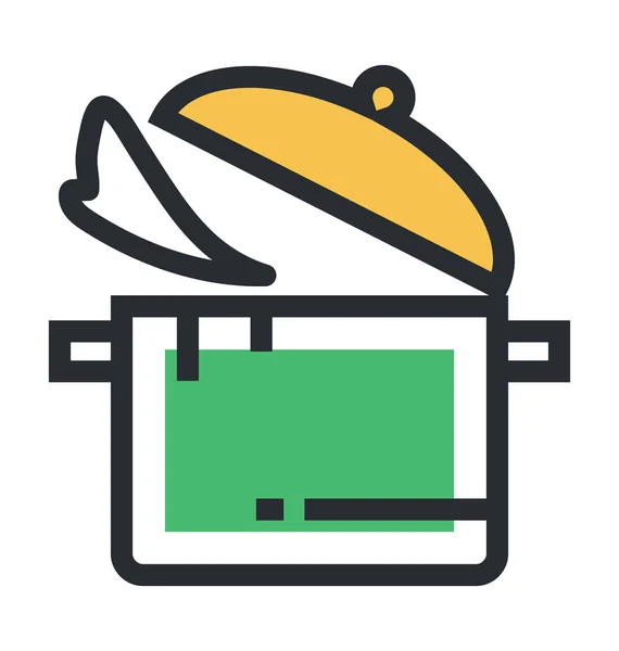 Koken Voedsel Vector Icon — Stockvector