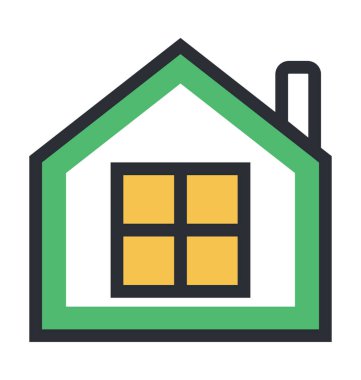 Yazlık düz vektör simgesi