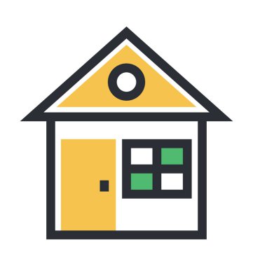 ev inşa vektör simgesi