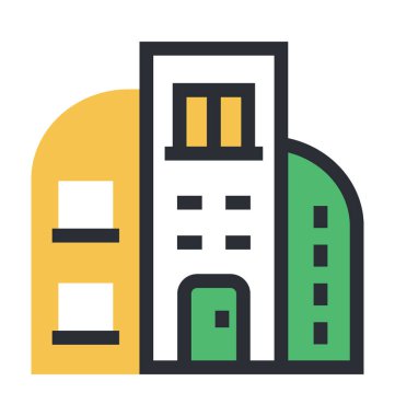 Konut Daire vektör simgesi