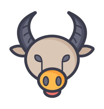 domuz yassı vektör simgesi