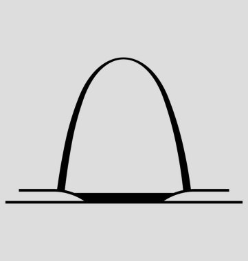 Ağ Geçidi kemer vektör çizim