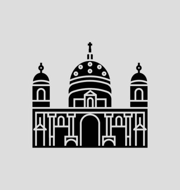 Berlin Cathedral vektör çizim