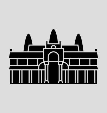 Angkor Wat, Kamboçya vektör çizim