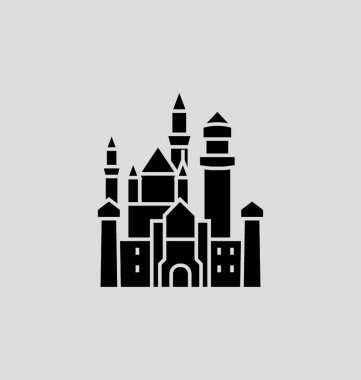 Neuschwanstein Şatosu vektör çizim