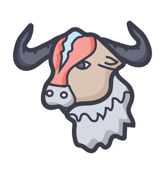 Taurus Zodiac Vector Icon — Stock Vector