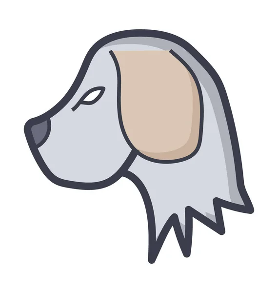 Icono Vector Plano Para Mascotas — Vector de stock